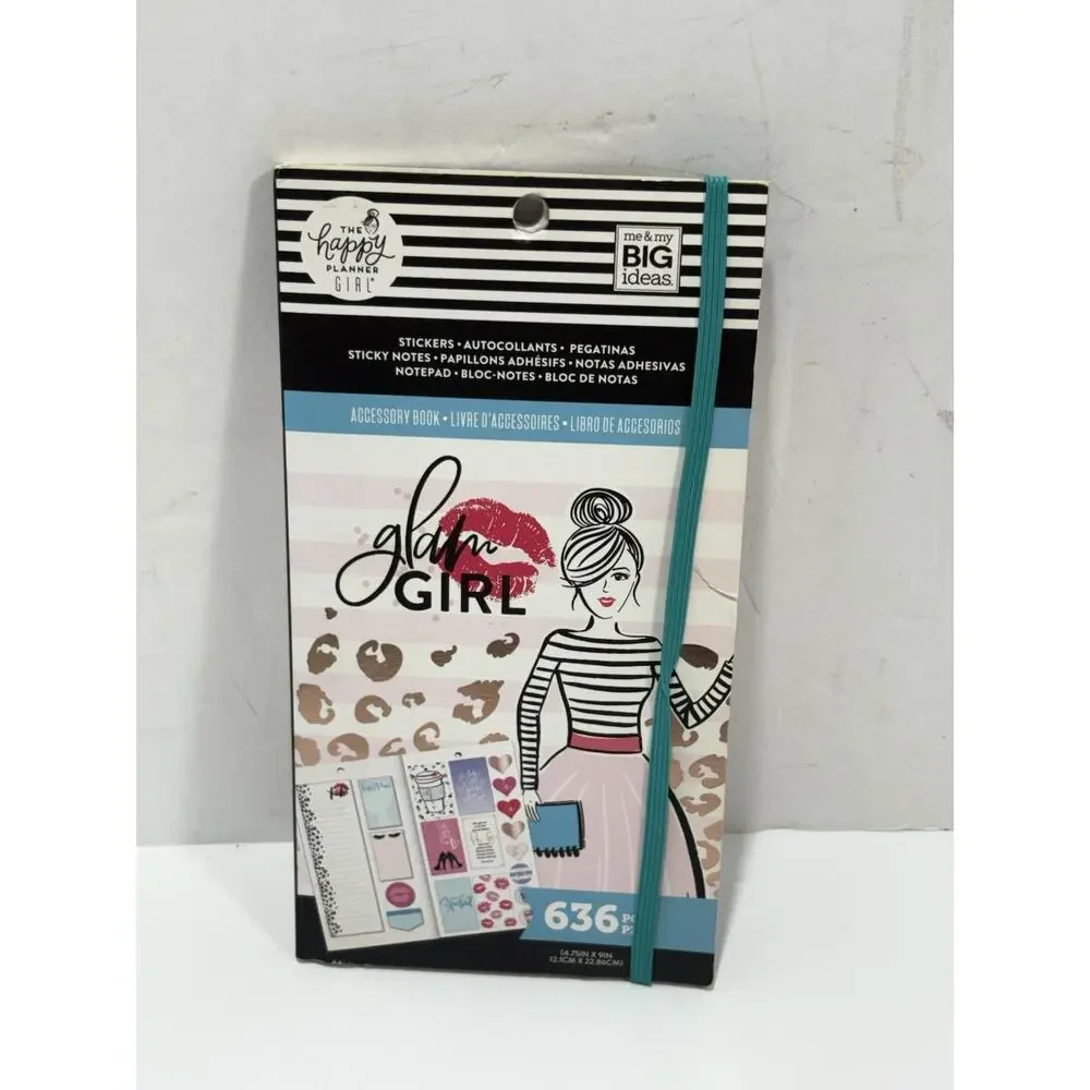 MAMBI The Happy Planner GLAM GIRL Accessory Book - 636 Pieces‎ NEW Read Descript